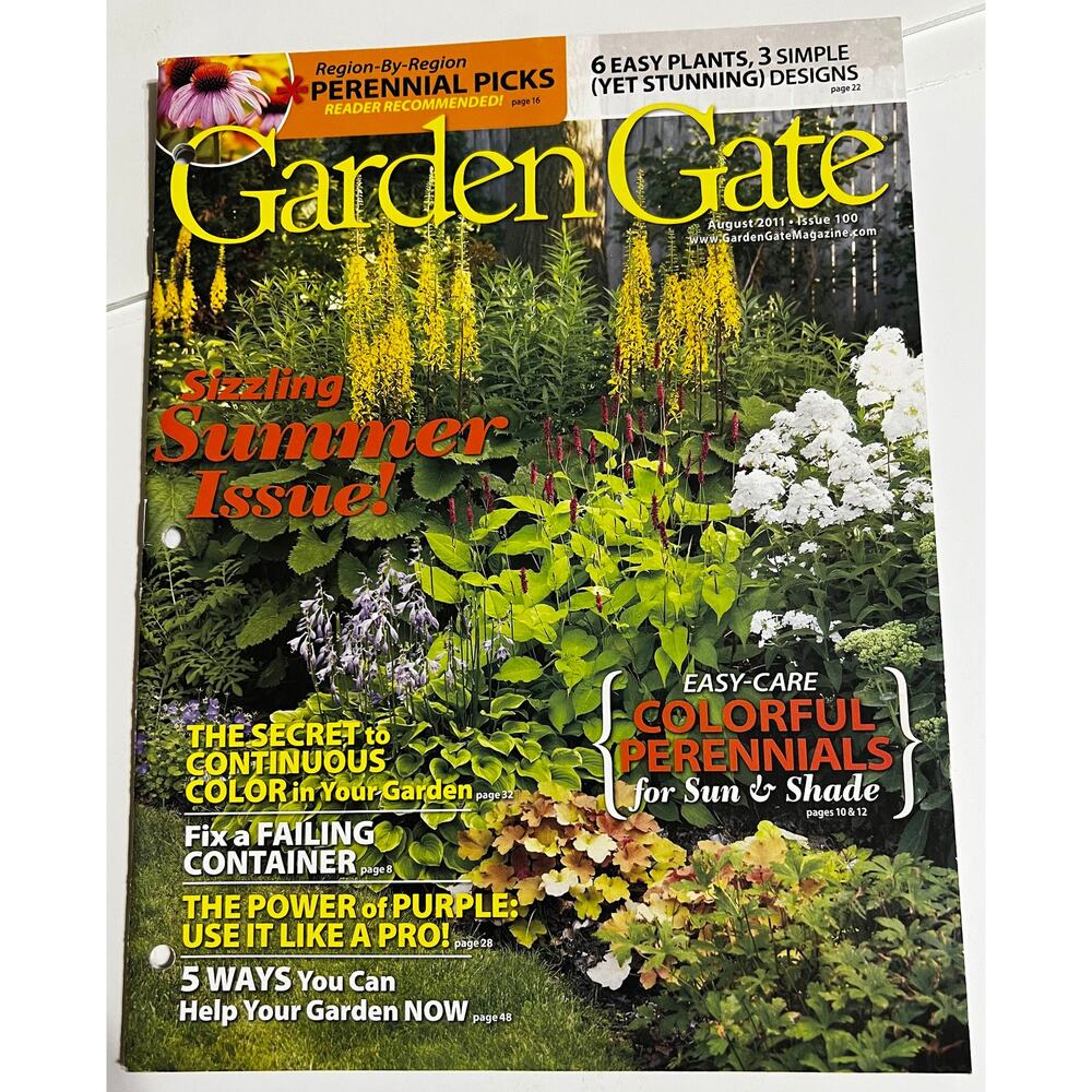 Garden Gate Gardening Back Issues August 2011 Issue 100